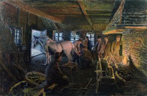Dans la forge - Bernhard Hinna