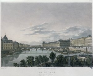 Le Pont ou Passerelle des Arts, Paris, 1832
