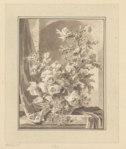 Vase avec des fleurs pour une niche - Bernhard Schreuder