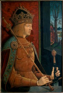 Empereur Maximilien I, avec couronne, sceptre et épée