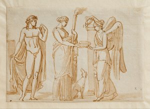Bacchus, Diane et Victoire ( ) - Bertel Thorvaldsen