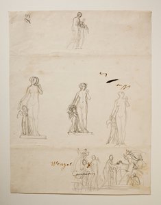 Paris et les trois déesses. Vénus et Cupidon
