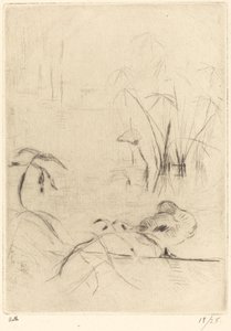 Canards au repos sur la rive, 1888-1890