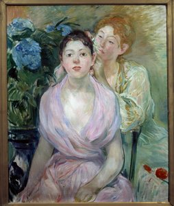 Hortensia ou les deux sœurs. Peinture de Berthe Morisot (1841-1895)