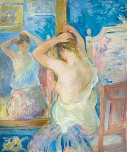 Devant le miroir, vers 1890