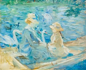 Sur le lac du Bois de Boulogne, vers 1884 - Berthe Morisot
