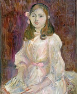 Portrait de Julie Manet (1878-1966) tenant un livre, 1889