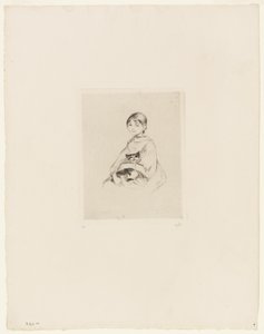 Jeune fille avec un chat