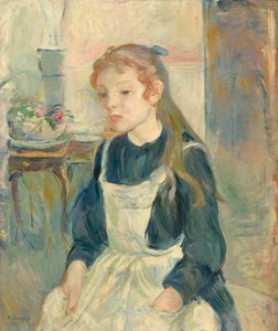 Jeune fille avec un tablier