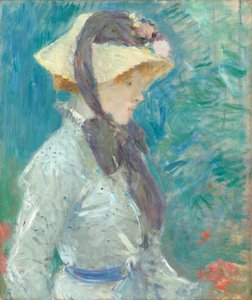 Jeune femme avec un chapeau de paille, 1884