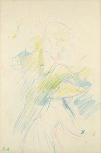 Jeune fille dans le jardin, 1888 - Berthe Morisot