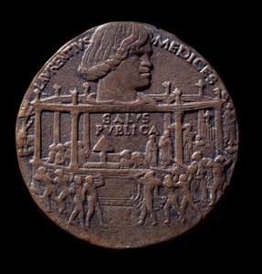 Médaille en bronze sur la conspiration des Pazzi (1478)