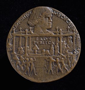 Médaille avec la tête de Lorenzo De
