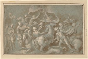 Scène de bataille - Biagio Pupini