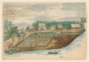 Vue de Sommelsdijk au Suriname