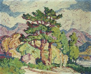 Aspens et Pines, Estes Park, Colorado - Birger Sandzen