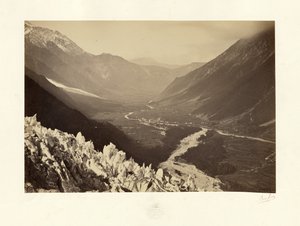 Vallée de Chamonix, vue du Chapeau