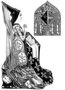 Charlotte de Savoie 1441-1483, reine consort de Louis XI de France, 15e siècle 1849 - Bisson and Cottard
