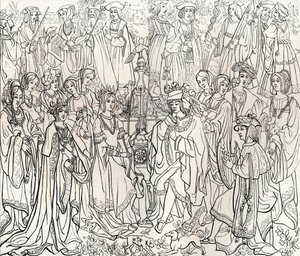 Mariage du roi Louis XII de France et de Mary Tudor, 16ème siècle, 1849