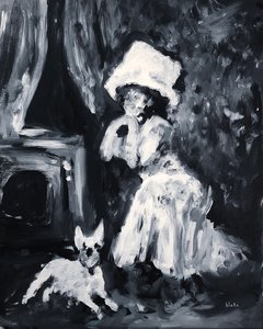Dame et Chien Posant - Blake Munch