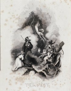 Gravure de Blanchard pour le premier acte de La Tempête de William Shakespeare - Blanchard Blanchard