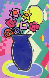 Vase bleu