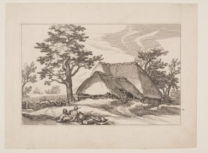 Planche 12, tirée de Paysages avec fermes