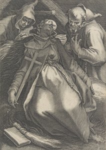 Sancta Euphrolyna, de la série Hermites féminines, 1600-1633 - Boetius Adams Bolswert