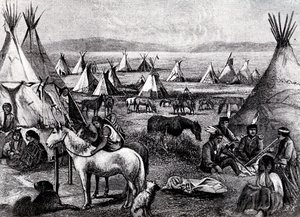 Campement indien Navajo