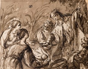 La fille de Pharaon découvrant l