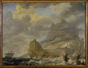 Le port de Tenerife - Bonaventura Peeters