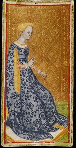 Reine des Bâtons. Carte de tarot, 1441-1444