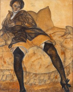 Une femme assise, vers 1918