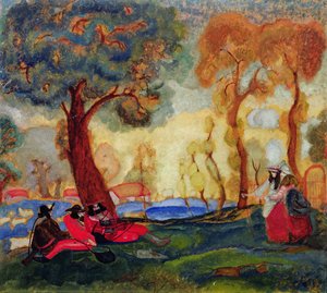 Comédiens juifs se reposant, années 1910