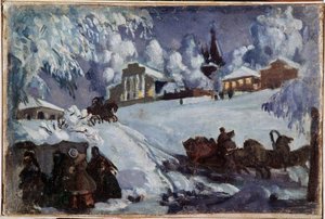 Hiver, traîneaux