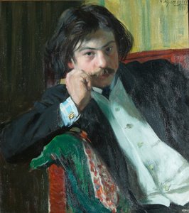Portrait du poète Janko Lavrin 1887-1986, 1909 - Boris Mikhailovich Kustodiev