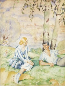 Printemps sur la rive, 1927