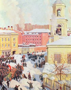 Le 27 février 1917 - Boris Mikhailovich Kustodiev