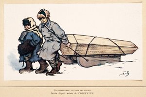 Un enterrement en Russie, de Histoire des Soviets, pub. 1922