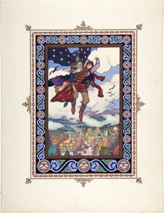 Illustration pour le conte de fées Marya Morevna (Maria des mers) - Boris Vasilievich Zvorykin