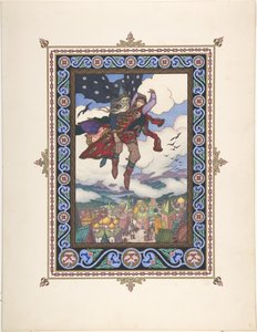 Illustration pour le conte de fées Marya Morevna, vers 1925 - Boris Vasilievich Zvorykin