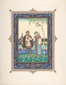 Illustration pour le conte de fées Snegurochka, vers 1925 - Boris Vasilievich Zvorykin