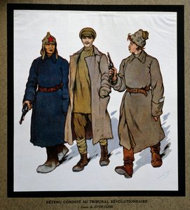 La Russie après la Révolution de 1917 : « Un détenu amené au Tribunal Révolutionnaire » - Boris Vasilievich Zvorykin