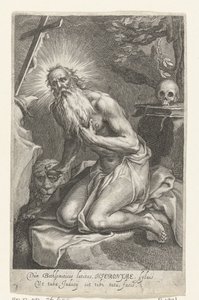 Saint Jérôme de Bethléem en ermite - Boëtius Adamsz. Bolswert