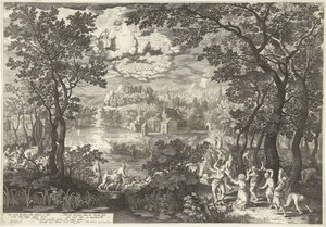 Paysage avec le martyre de saint Étienne