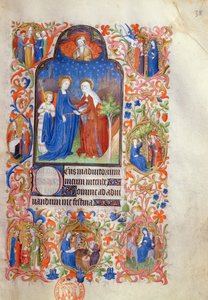 Ms 469 La Visitation, des Heures Boucicaut, vers 1410