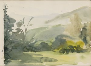 Paysage avec arbres