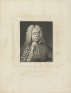 Portrait du compositeur Georg Friedrich Haendel 1685-1759, vers 1840