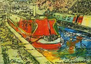 Bateaux sur le canal, Camden