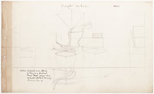 Dessin de travail pour Demi-Mail Phaeton, no. 20400 - Brewster and Co.